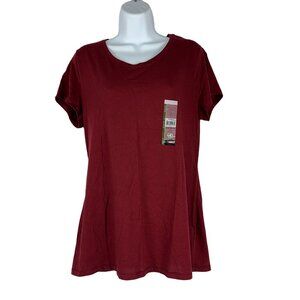 Short Sleeve Tee Womens Rich Red XL 15 17 Eco Friendly Blend